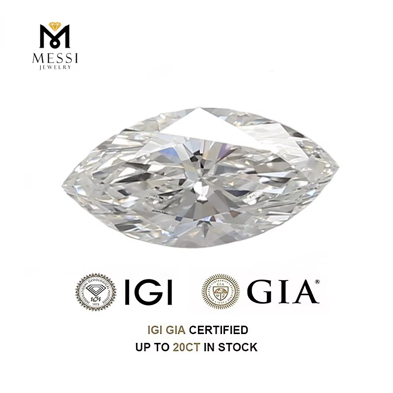 1ct 1.5ct 2ct 2.5ct 3ct 5ct 6ct With IGI Certificate Marquise Shape Lab Grown Diamonds CVD HPHT Laboratory Diamond Wholesales