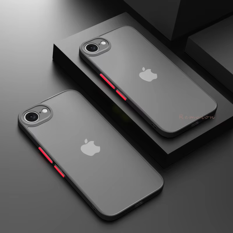 for iPhone 16E Case SE4 2025 Hard PC Armor Matte Luxury Color Blocking Shockproof Camera Protector Cases for iPhone 16e Cover - AliExpress 202192403