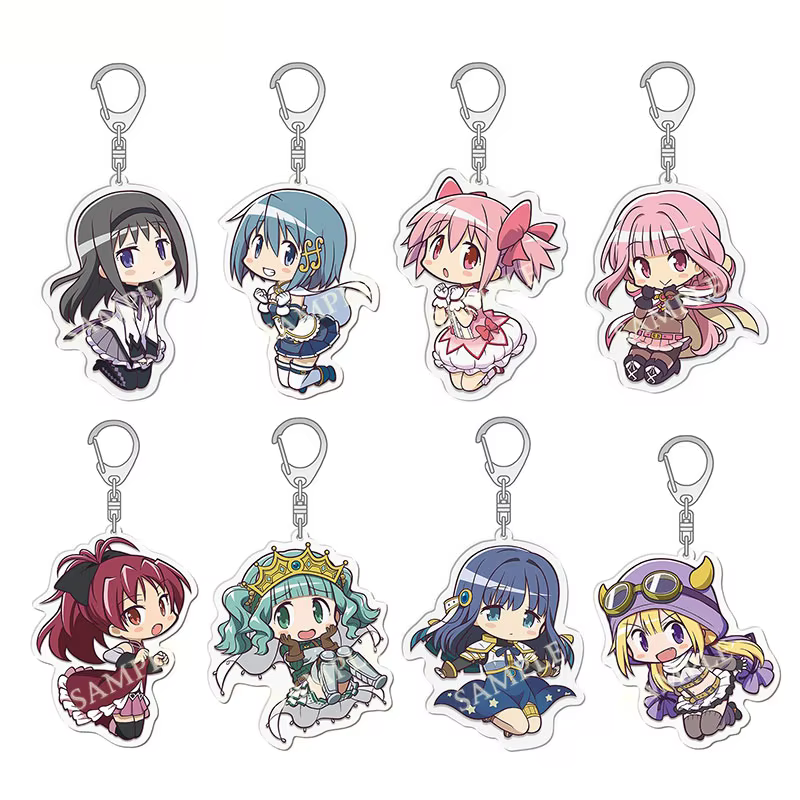 Anime Puella Magi Madoka Magica Keychain Kaname Akemi Homura Miki Sayaka Tomoe Mami Kyoko Key Chain Ring For Fans Gifts Jewelry - AliExpress 36