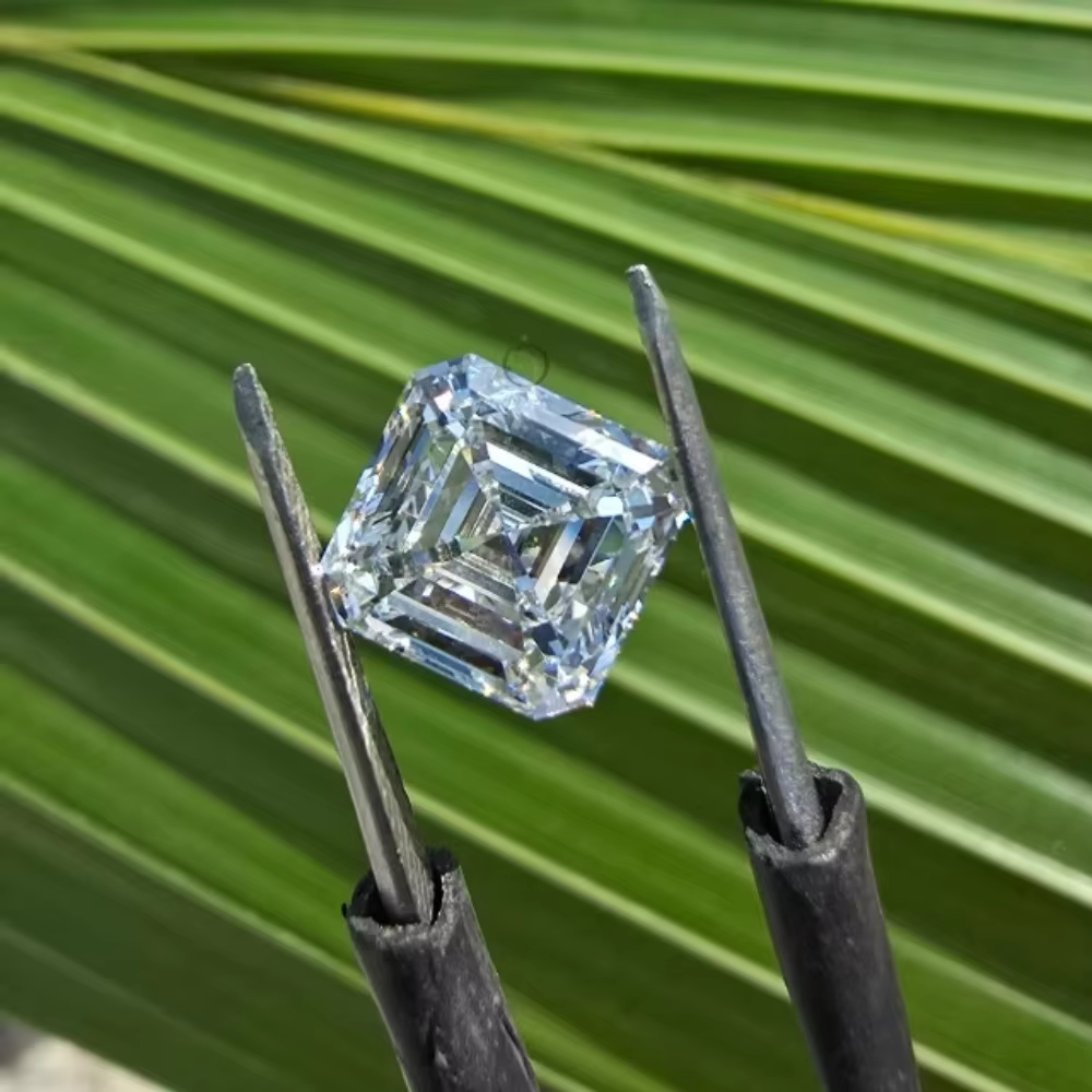 Asscher Shape Lab Grown Diamonds With IGI Certificate 1ct 1.5ct 2ct 2.5ct 3ct 5ct HPHT CVD Lab Created Diamond Wholesale