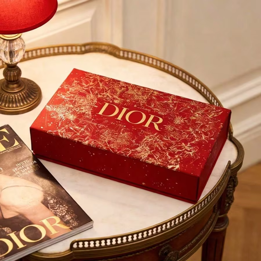Dior Glitter Red Makeup Storage Box With Mirror 5 Slots Lipstick Holder Cosmetic Display Case Ideal Wedding Gift For Brides - AliExpress 66