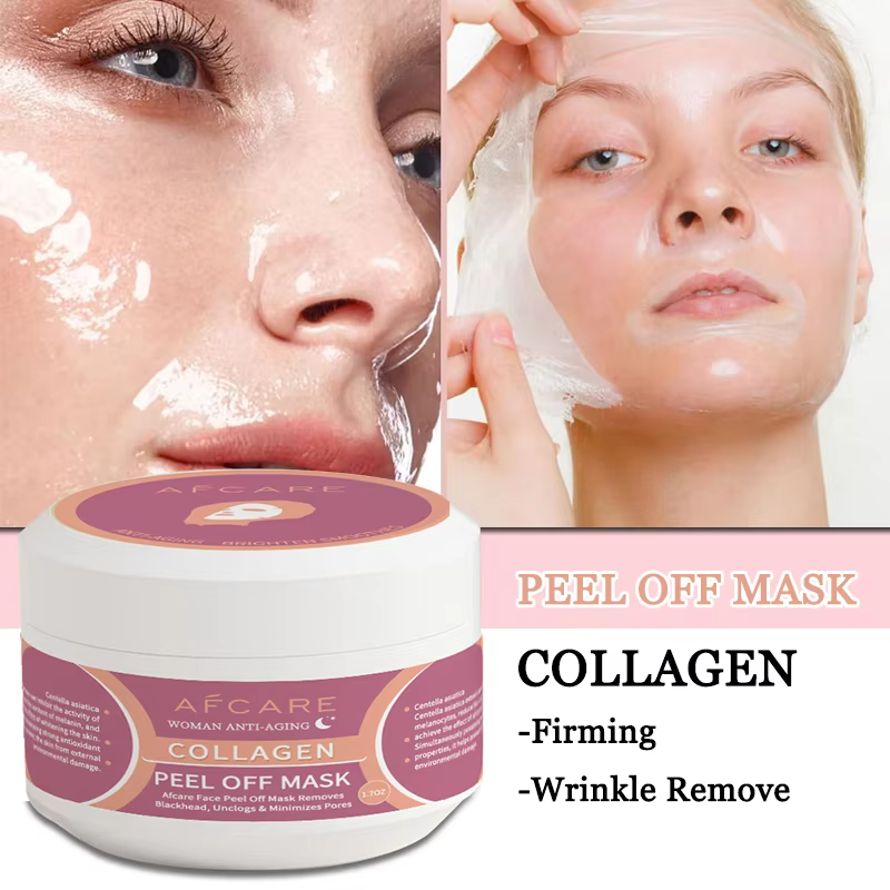 Collagen Peel Off Mask Wrapping Mask Moisturizing Frim Brightening Korean Make Glowy Skin Elasticity Anti Wrinkle Facial Mask - AliExpress 66