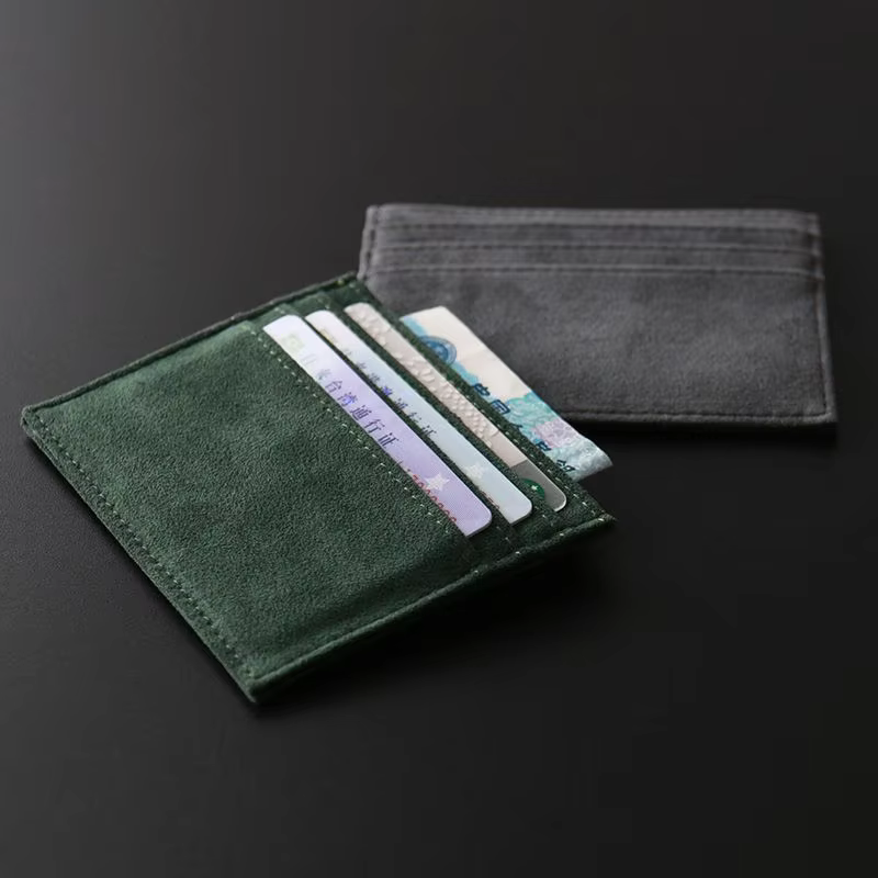 Quality Suede Leather Mini Men Card Holder Wallets Zipper Coin Pocket Slim Magic Male Wallet Credit Bank Card Small Man Purses - AliExpress 1524