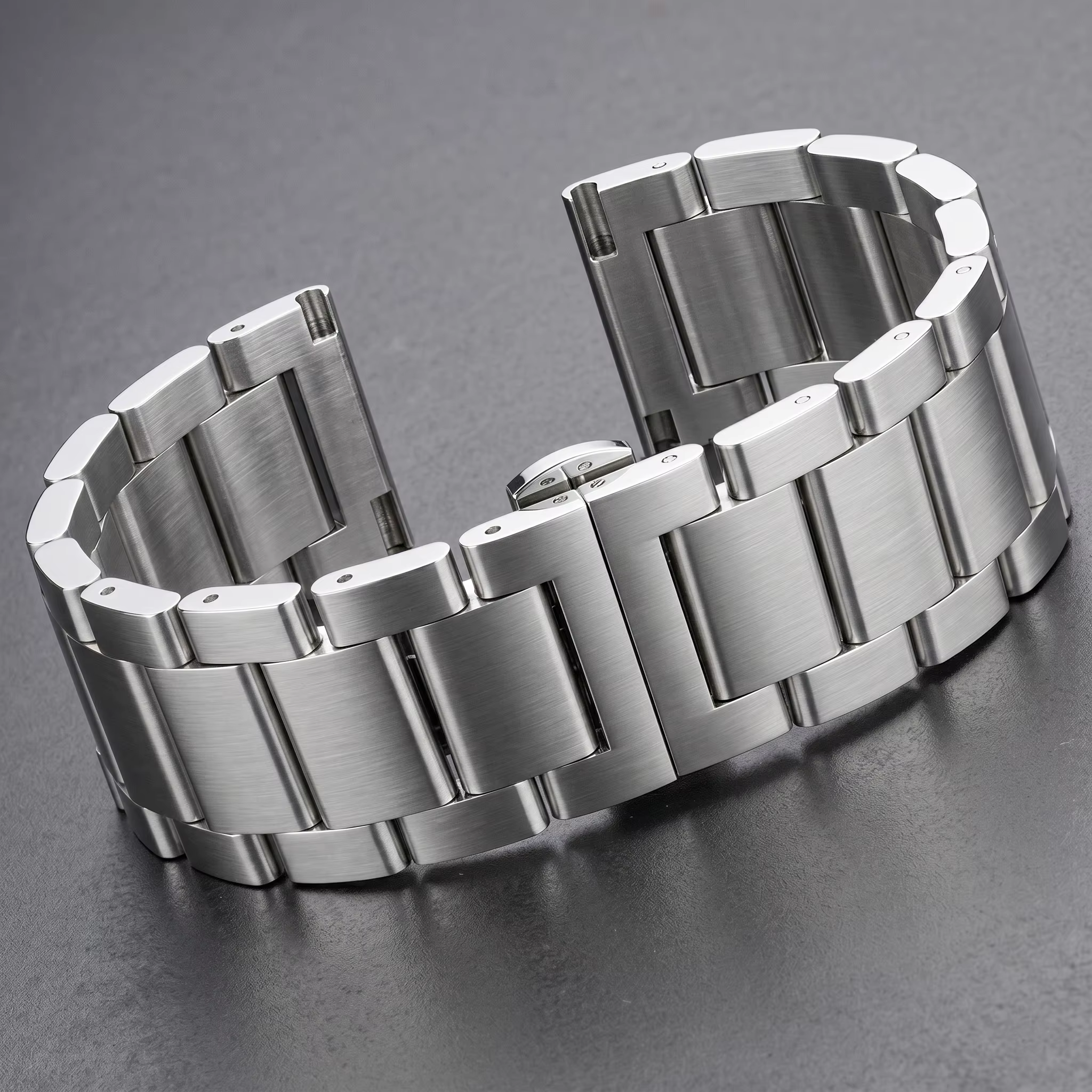 Stainless Steel Watch Band Bracelet 18 20 21 22 23 24mm Women Men Solid Metal Wristband Replacement Strap Accessories With Tool