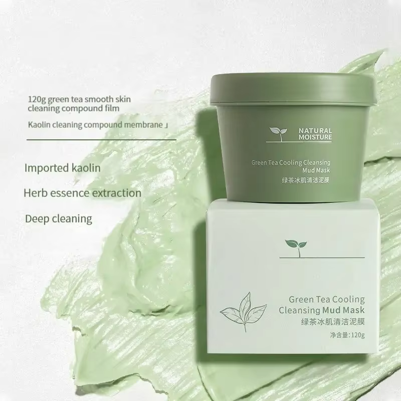 Green Tea Ice Mud Mask Cleansing Moisturizing Oil Control Blackhead Removal Cleansing Mud Mask Applicator Mud Mask 1PCS 120g - AliExpress 66