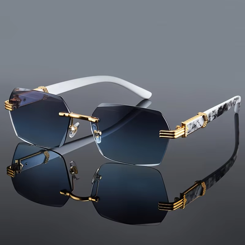 Fashion Rimless Sunglasses Men Women Populare Frameless Sun Glasses Male Female Classic Small Square Summer Traveling Shades - AliExpress 200000297