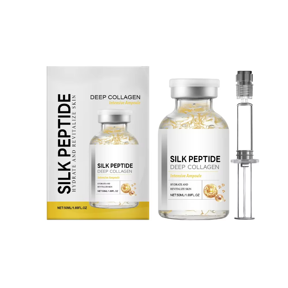 For Face Deep Collagen Silk Peptide Intensive Lifting Ampoule Korean Anti-Aging Serum with Collagen Skin Tightening & Firming.
