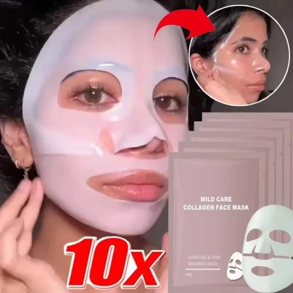 Bio Collagen Face Mask Shrink Pores Deep Hydrating Overnight Mask Moisturizing Refreshing Brightening Face Skin Care - AliExpress 66