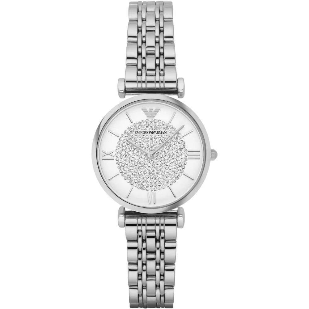 Emporio Armani  - Ladies Stainless Steel and Rhinestone Watch AR1925 - AliExpress 1511