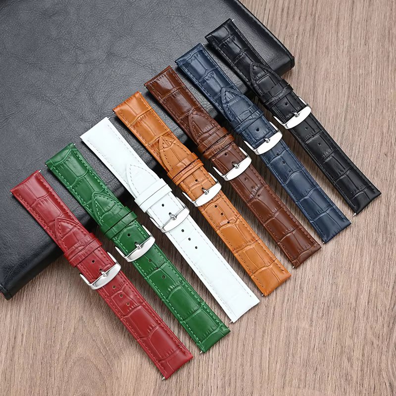 Genuine Leather Watch Band Strap 12/13/14/15/16/17/18/19/20/21/22/23/24/26mm Quick Release Men Women Universal Cowhide Bracelet - AliExpress 1511