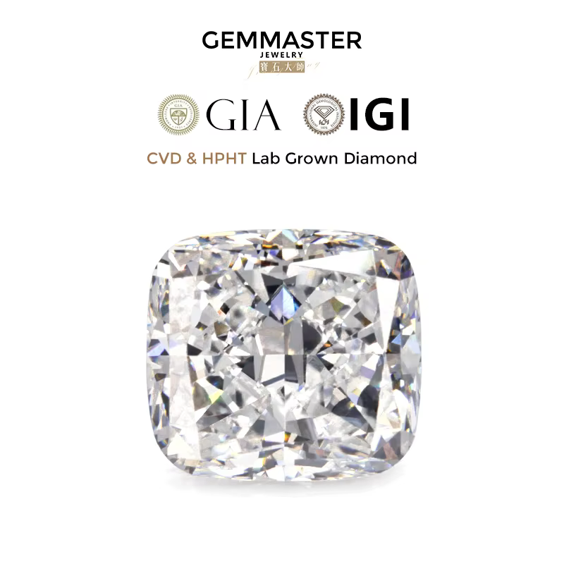 Cushion Lab Grown Diamond With GIA IGI certificate D E F G Lab Loose Diamond VVS 1ct 3ct 5ct Lab Diamond CVD HPHT